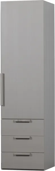 Rens, Klædeskab, grå, H210x55x58 cm, valnød